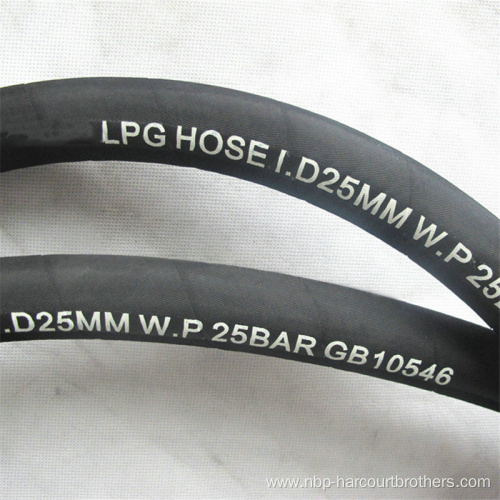 High Pressure Hydraulic Rubber Natural Gas LPG CNG hose
